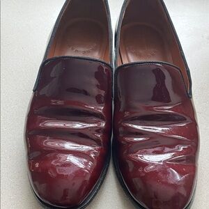 Marc By Marc Jacobs Glossy Maroon Loafers